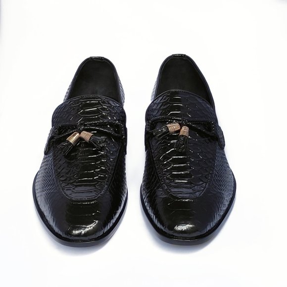 Bashwood Handmade Original Leather Snake Texture Loafers main image 4